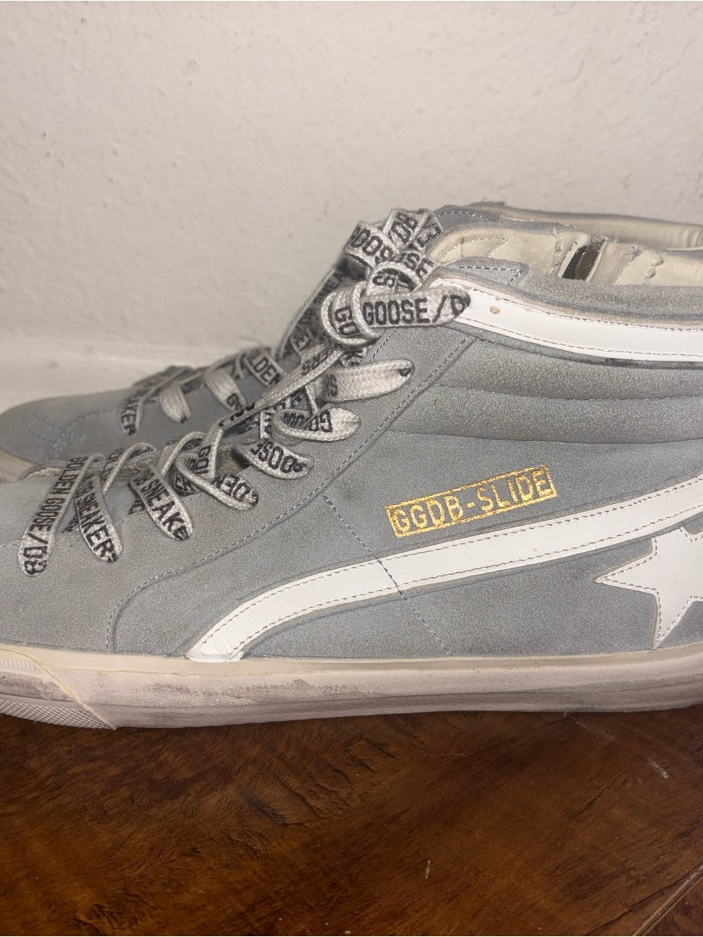 Golden Goose Deluxe Brand high-top suede sneakers in a grey Men’s 10 New - Picture 3 of 6